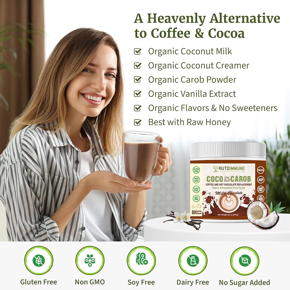 Autoimmune Health & Nutrition Coco Carob Powder Caffeine Free - 1 oz - image 4