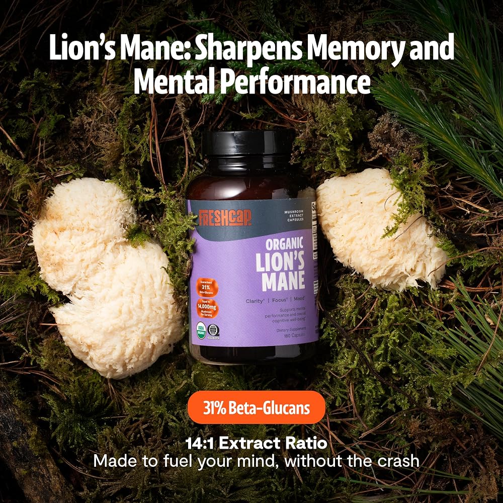 FreshCap Mushrooms Supplement Capsules and Powder