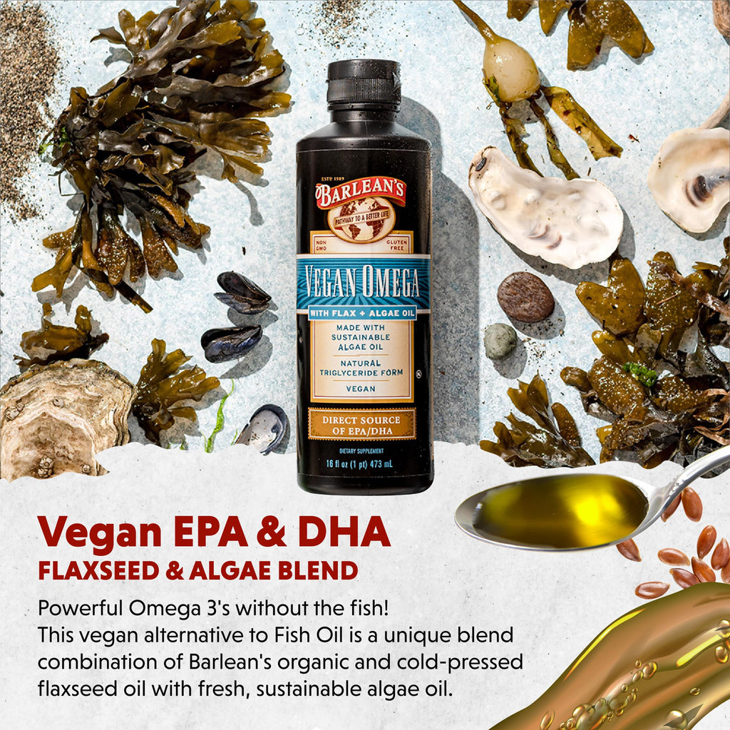 Barlean's Vegan Omega Flax and Algae Oil - 16 Fl Oz - image 4