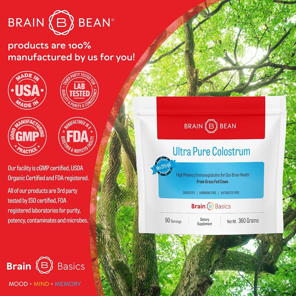 Brain Bean Ultra-Pure Colostrum Powder - 90 Servings - image 4