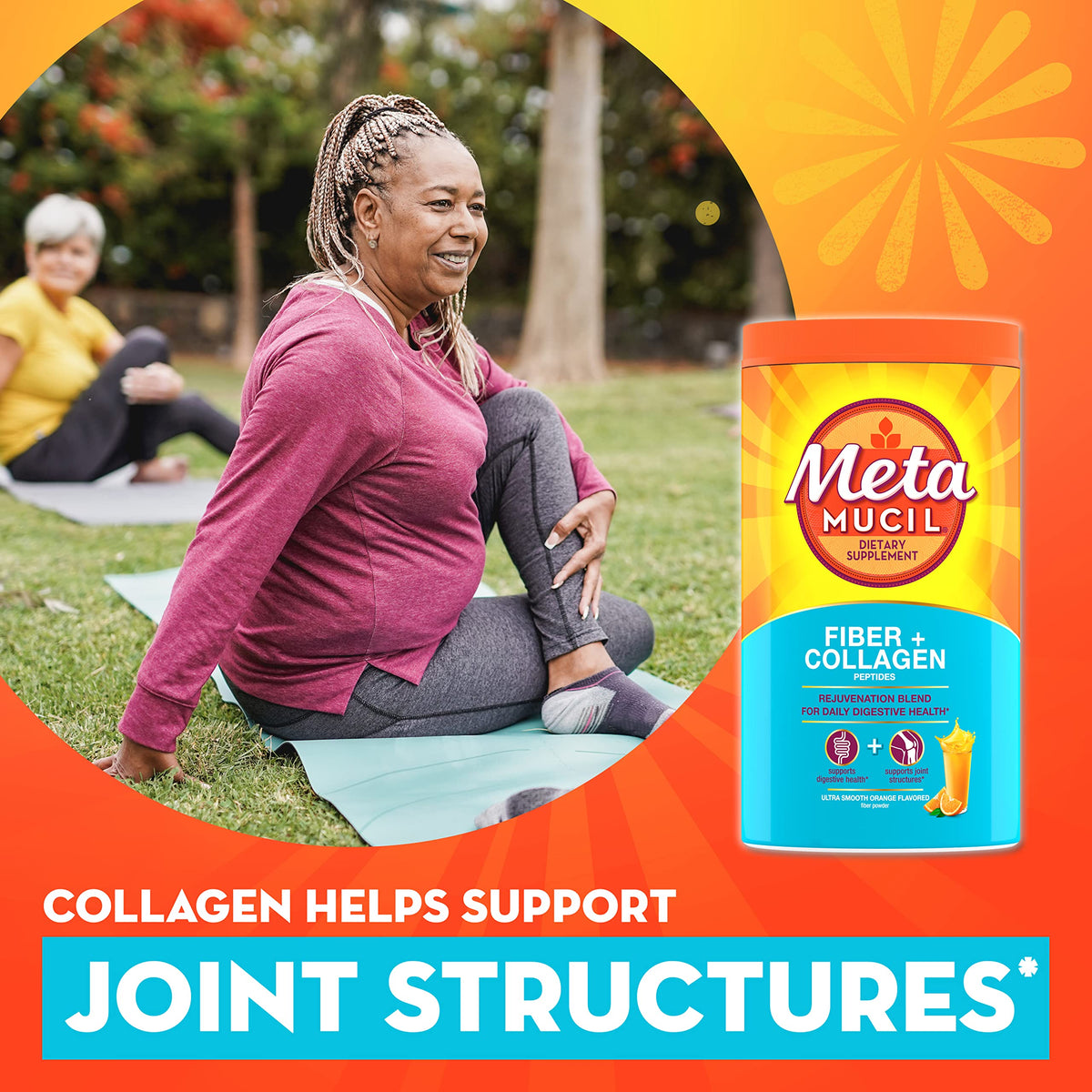 Metamucil Daily Fiber + Collagen Psyllium Husk Powder - 90 Doses - image 4