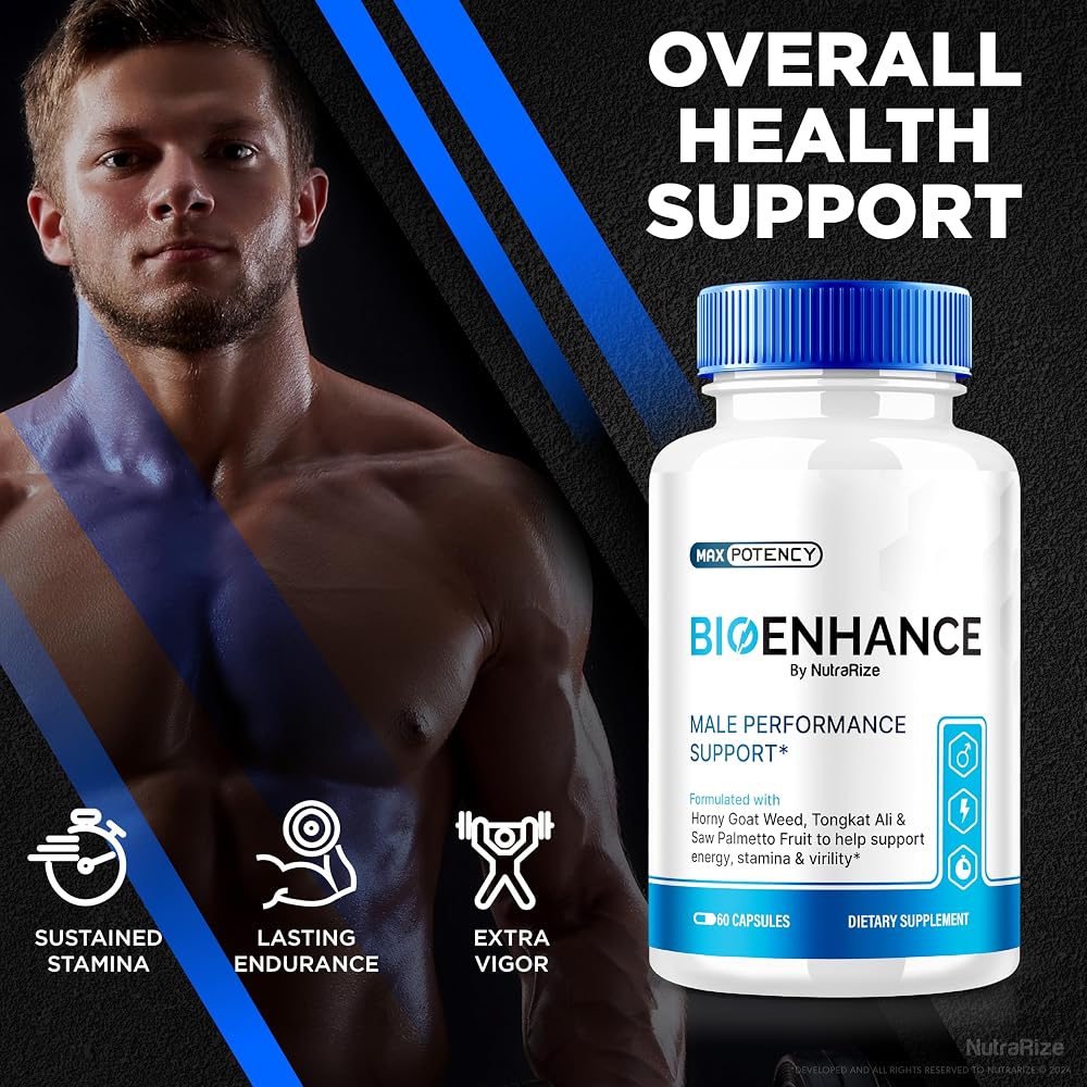 NutraRize BioEnhance Pills Male Supplement - 180 Capsules - image 4