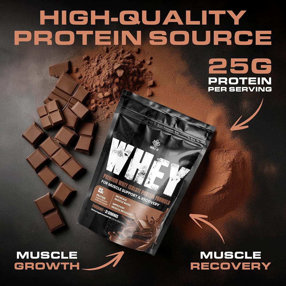 Swole AF Whey Isolate Protein Powder for Muscle Support - 31 Servings - image 2