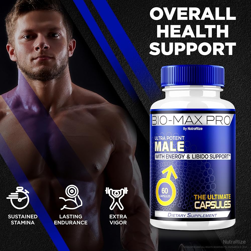 NutraRize Bio-Max Pro Capsules All Natural Male Formula - 60 Capsules - image 4