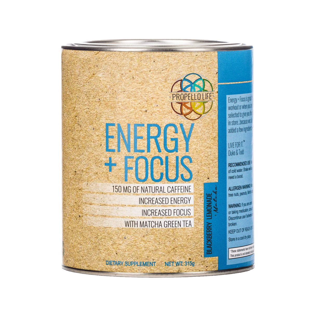 Propello Life Energy + Focus Drink Mix BlackBerry Lemonade - 30 Servings