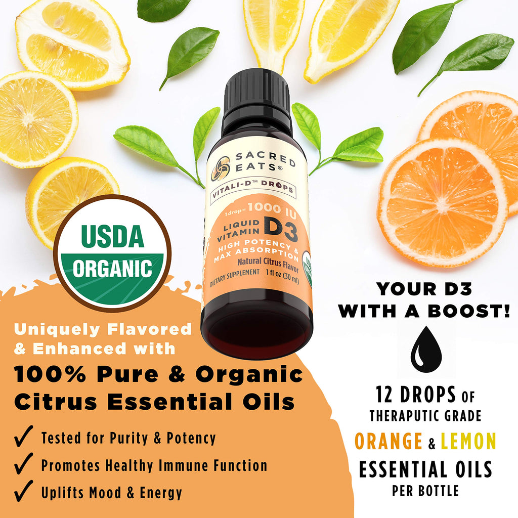 Sacred Eats Vitamin D3 Liquid Drops
