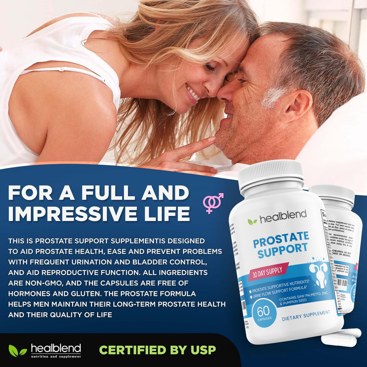 Healblend Prostate Formula Supplement for Men - 60 Capsules - image 6