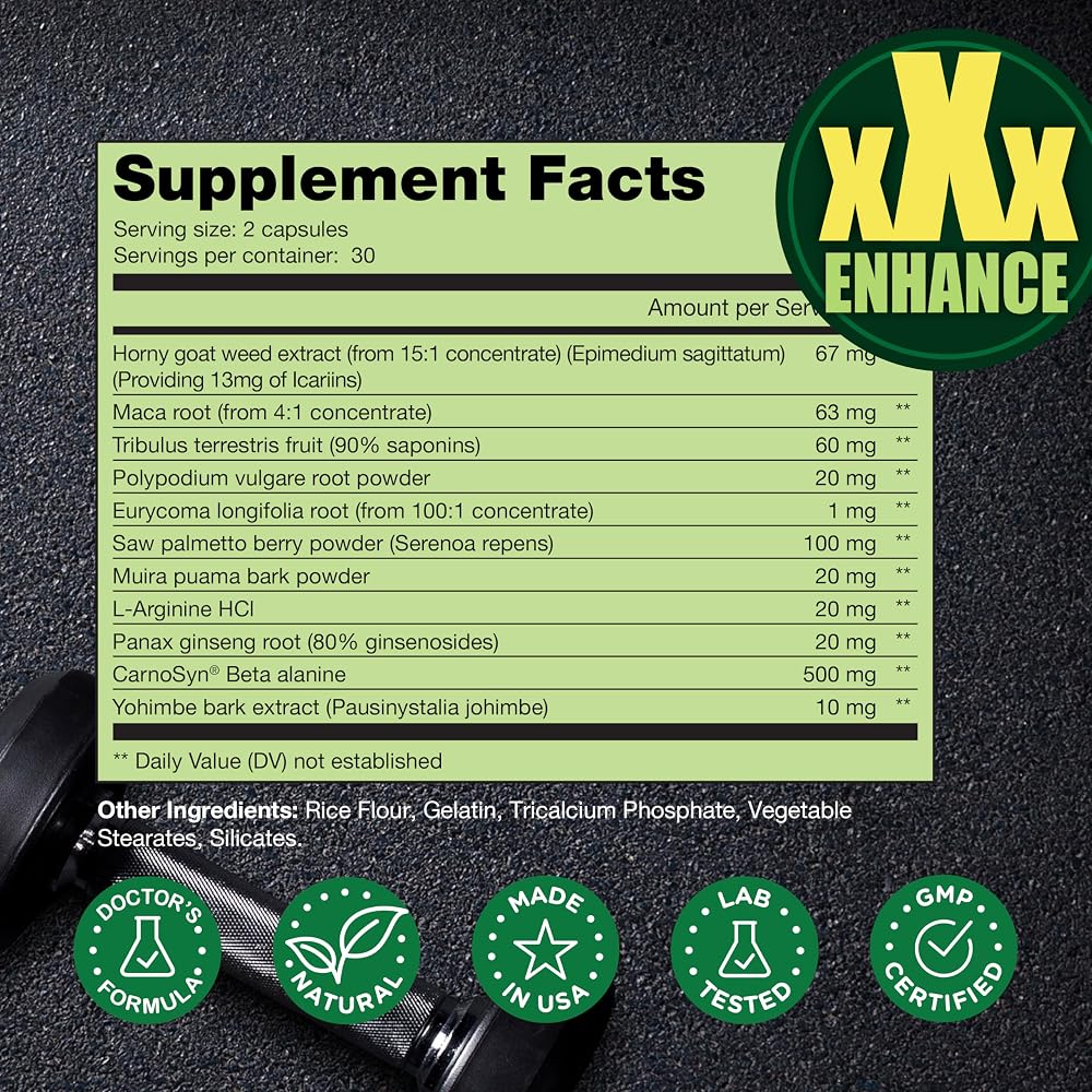 THELABSMENCO Horny Goat Weed for Men Capsules - 60 Count - image 8
