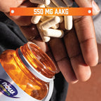 NOW Sports AAKG 2200 Arginine Energy Production - 180 Vegetarian Capsules - image 4
