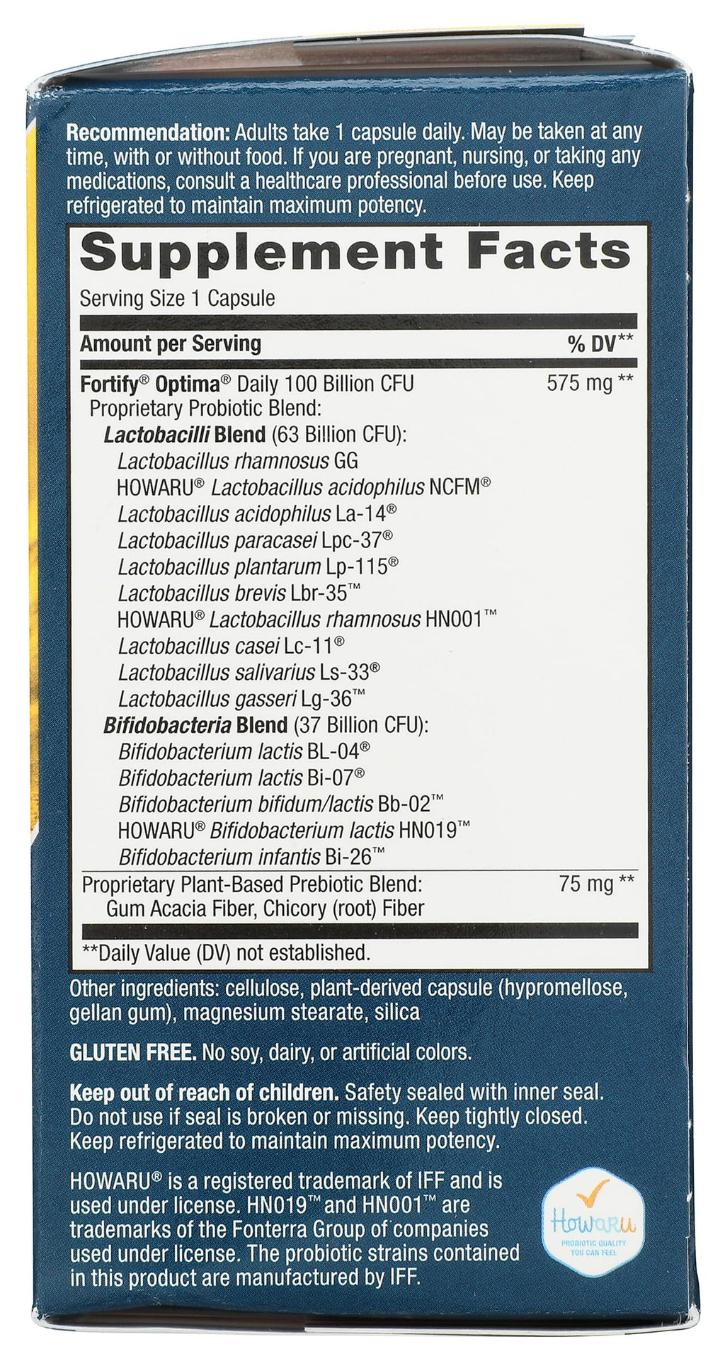 Nature's Way Fortify Optima Daily Probiotic 100 Billion - 30 Capsules - image 7