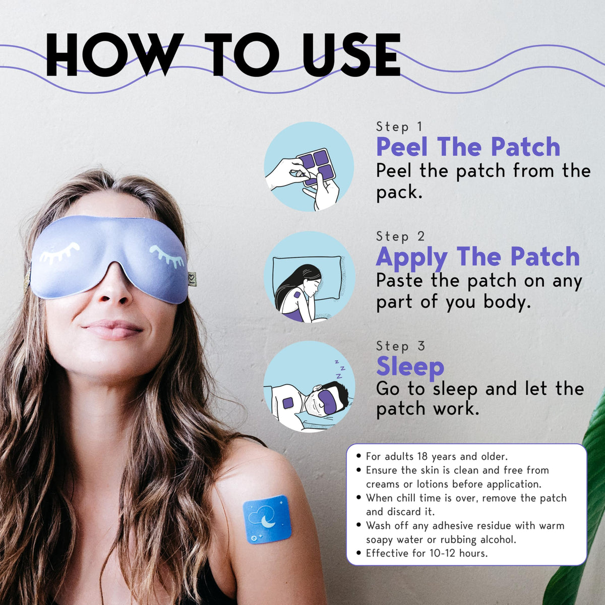 Klova ZSleep Patches for Adults Natural Sleep Aid - 28 Patches - image 4