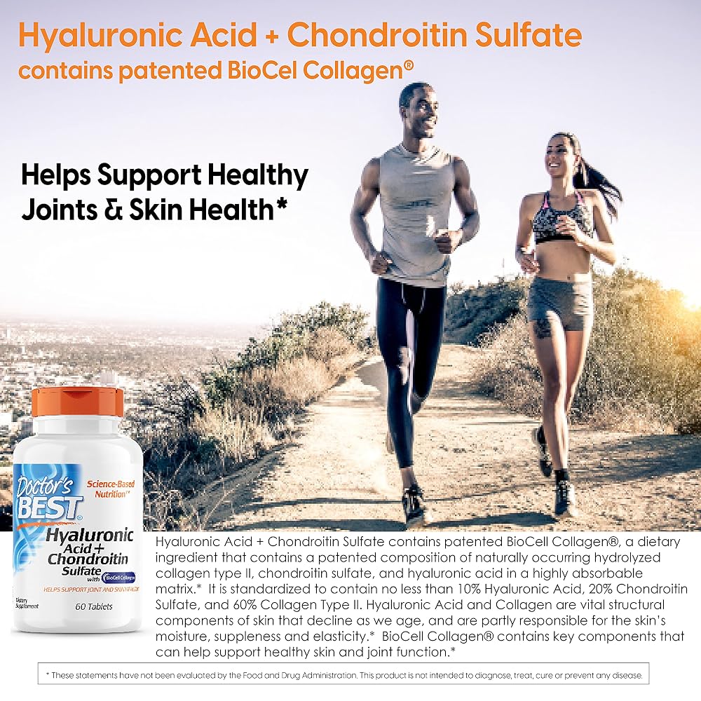 Doctor's BEST Hyaluronic Acid with Chondroitin Sulfate - 60 Tablets - image 4