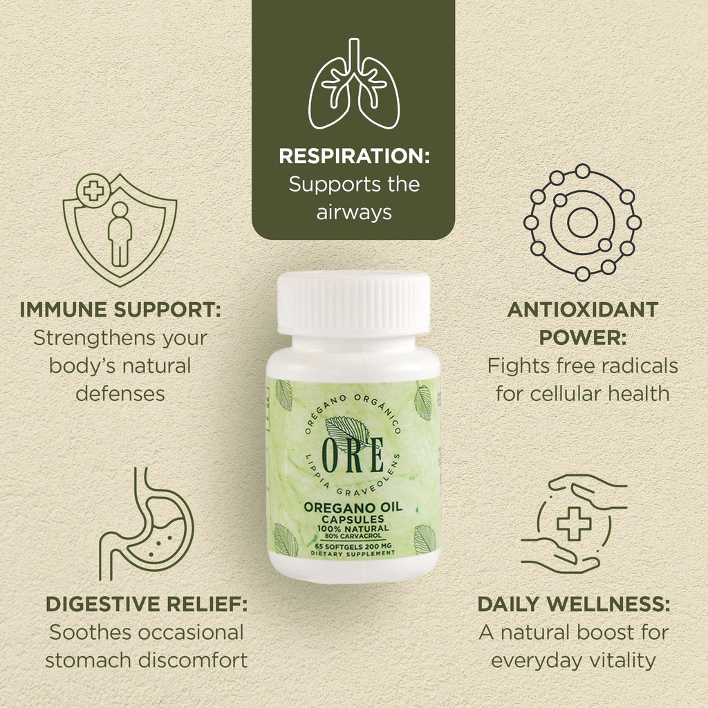 ORE Mexican Oregano Oil Softgels - 65 Softgels - image 2