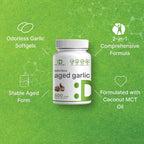 DEAL SUPPLEMENT Odorless Aged Garlic Extract - 500 Softgels - image 4