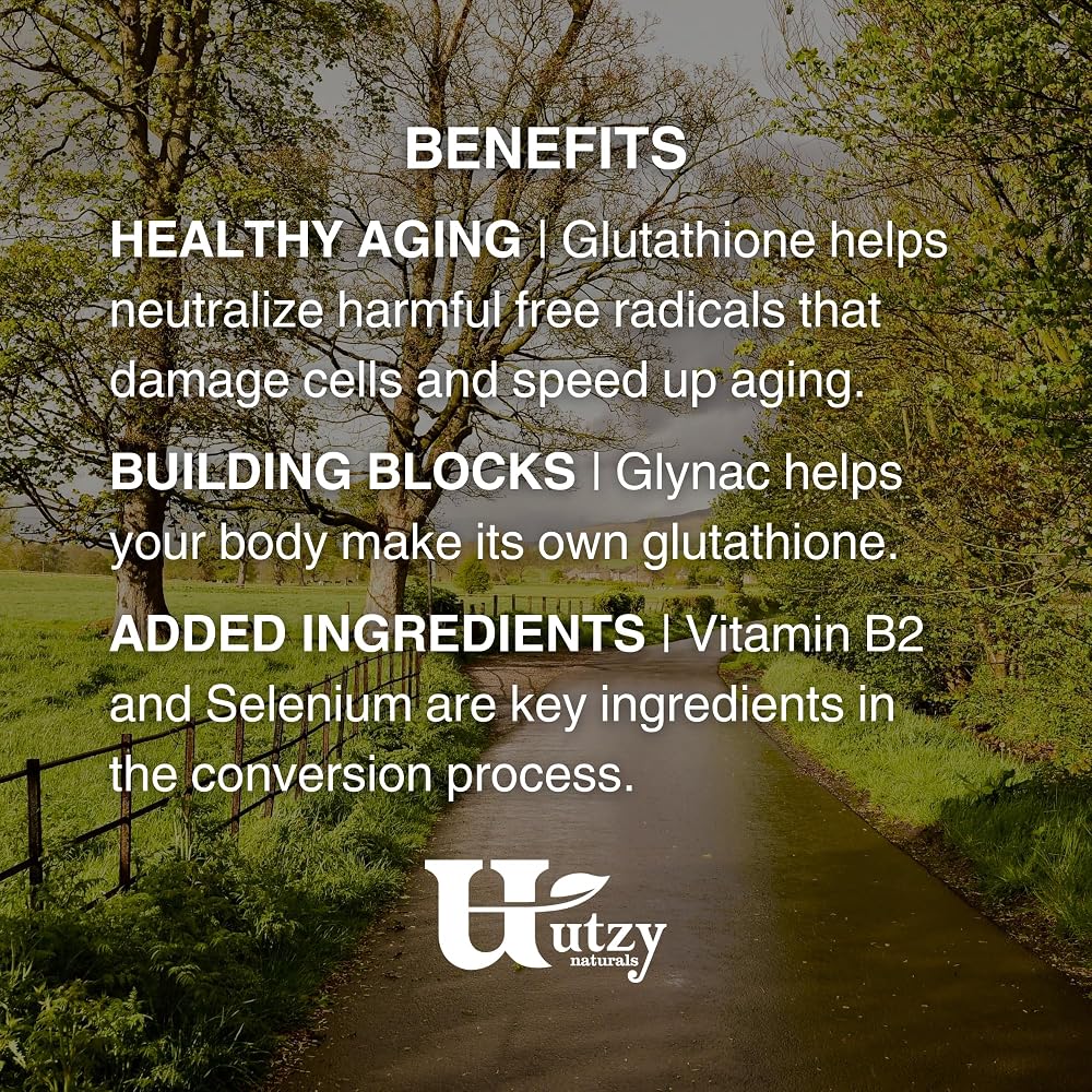 Utzy Naturals High Dose GlyNAC+ Supplement - 90 Capsules - image 5