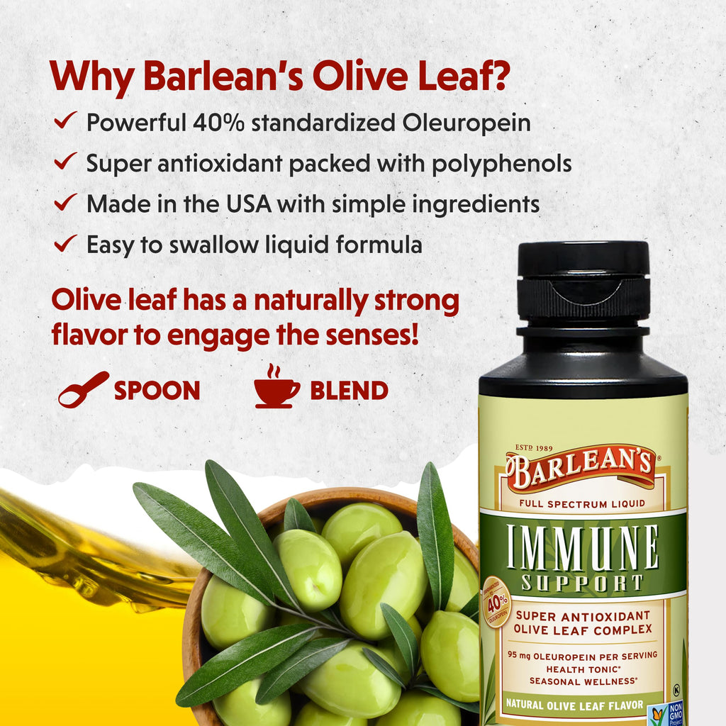 Barlean's Olive Leaf Complex 95mg Oleuropein