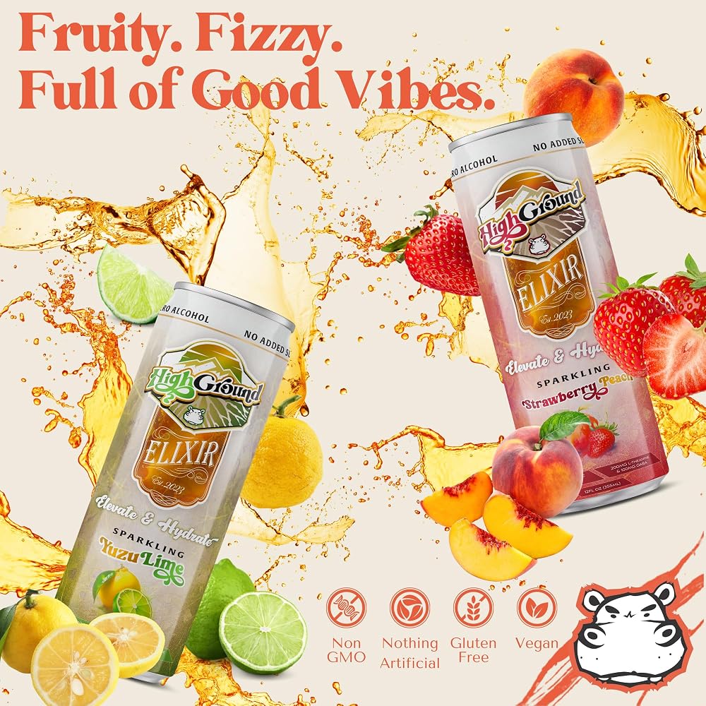 High Ground Elixir Mushroom Seltzer