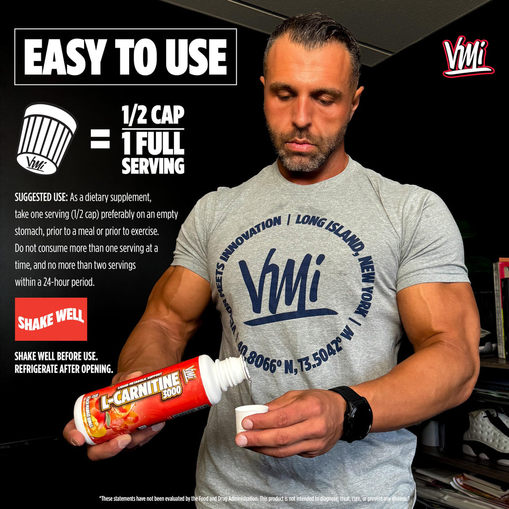 VMI Sports L-Carnitine 1500 Heat Liquid Enhanced Thermogenic