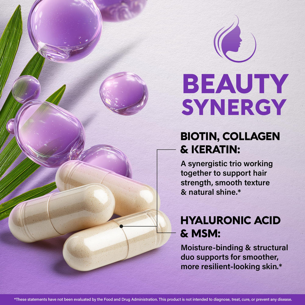 NUTRAHARMONY Biotin Collagen Keratin B-Complex - 60 Capsules - image 8