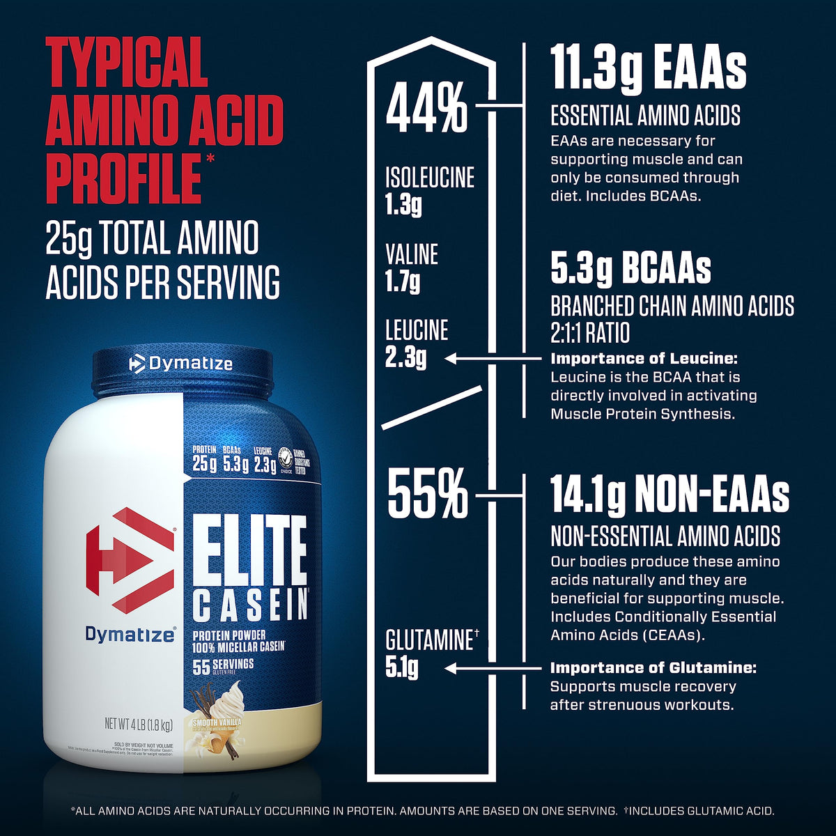 Dymatize Elite Casein Protein Powder