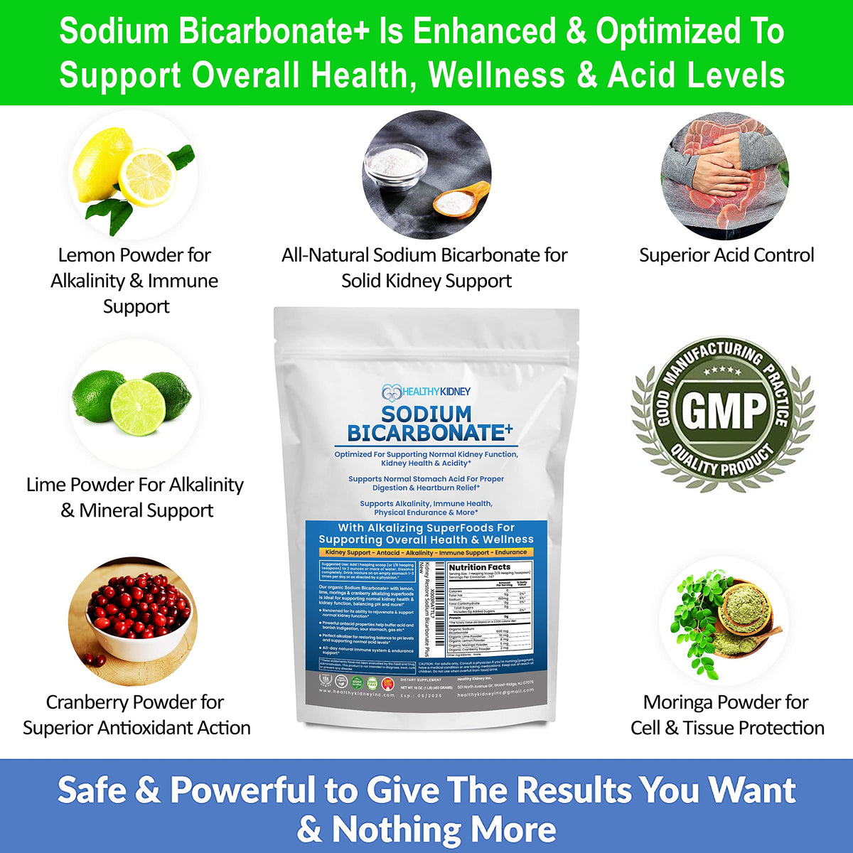 Kidney Restore Sodium Bicarbonate Alkaline Powder - 16 oz - image 8