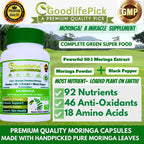 GoodlifePick Premium Moringa Capsules with Black Pepper