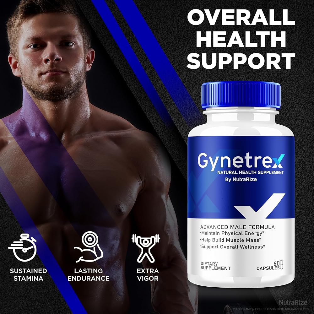 NutraRize Gynetrex Male Formula Capsules for Energy & Stamina - 60 Capsules - image 4
