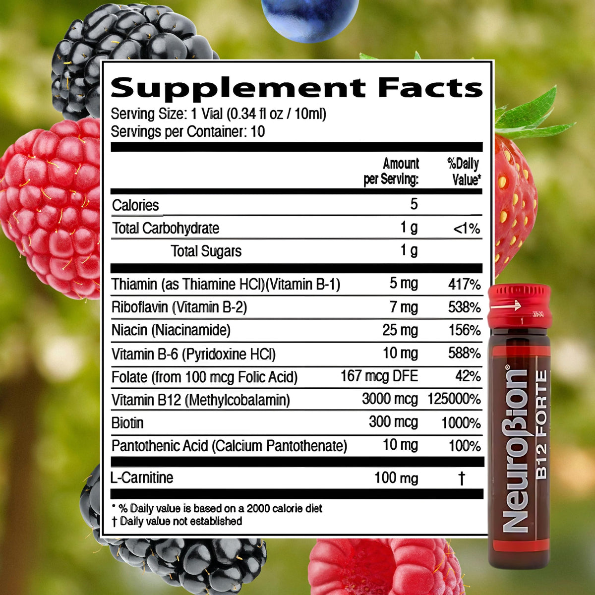 Galreryin Neurobion Forte Vitamin B12 Complex Liquid Shots - 20 Vials - image 2