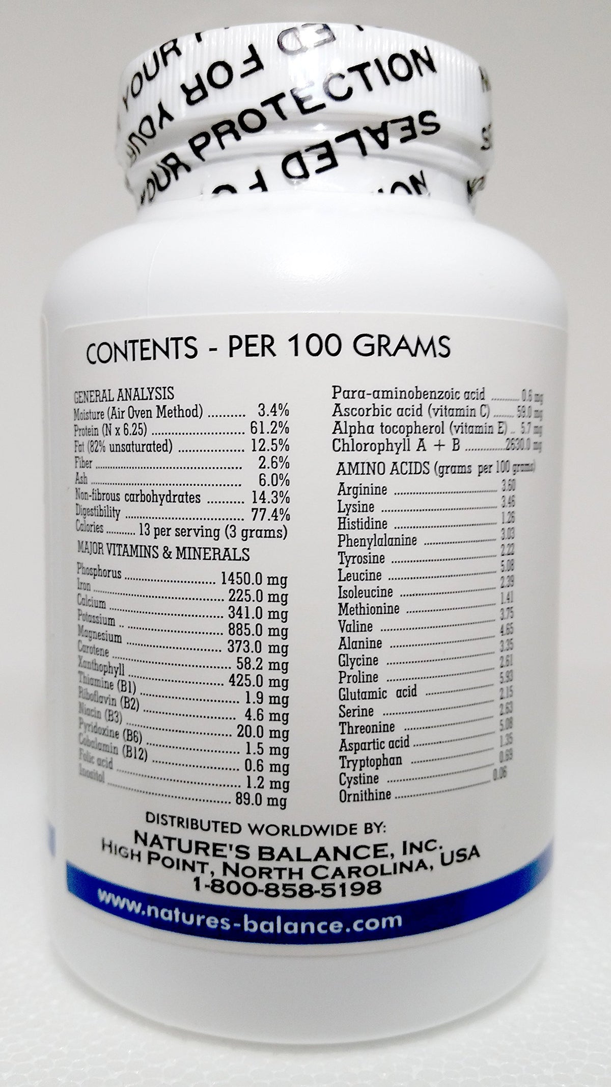 Nature's Balance Premium Chlorella - 180 Capsules - image 3