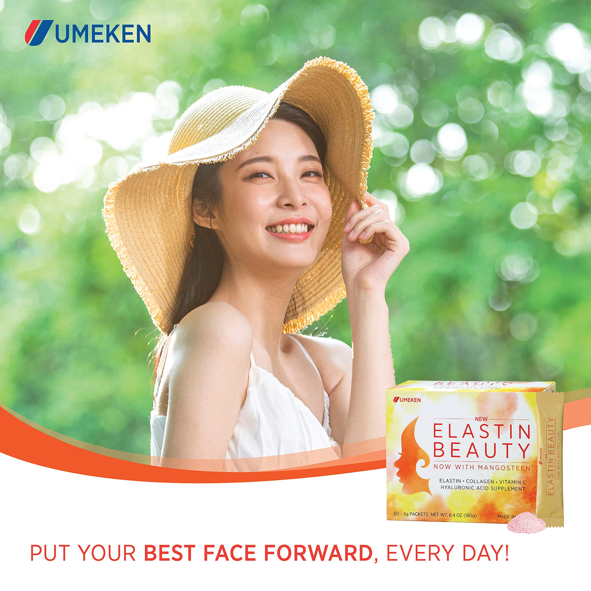 Umeken Elastin Beauty Powder with Collagen Peptides - 120 Packets - image 9