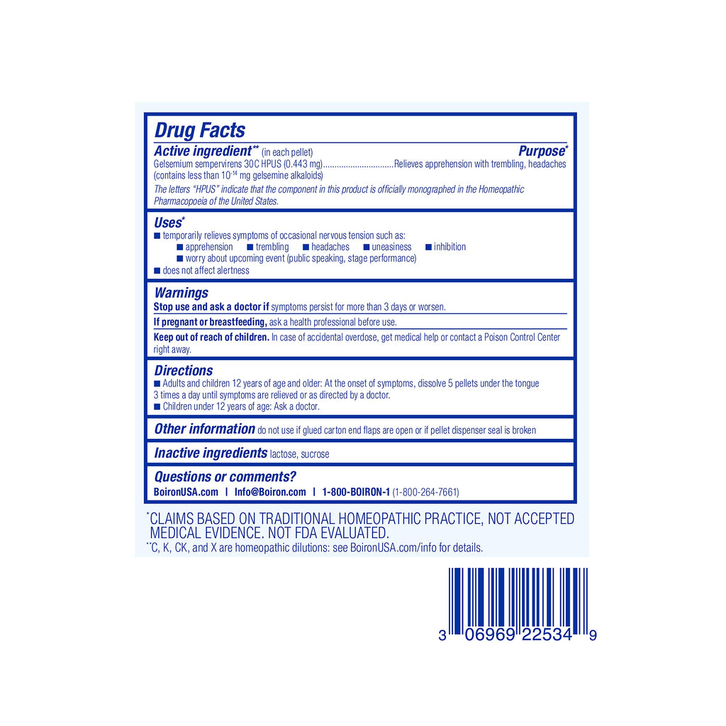 Boiron Gelsemium 30C Homeopathic Medicine for Stress Relief - 240 Pellets - image 6