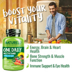 NATURELO Multivitamin for Men - One Daily, 60 Vegetarian Capsules