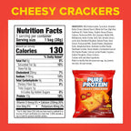 Pure Protein Cheesy Crackers Cheddar 10G Protein - 12 Pack - image 2