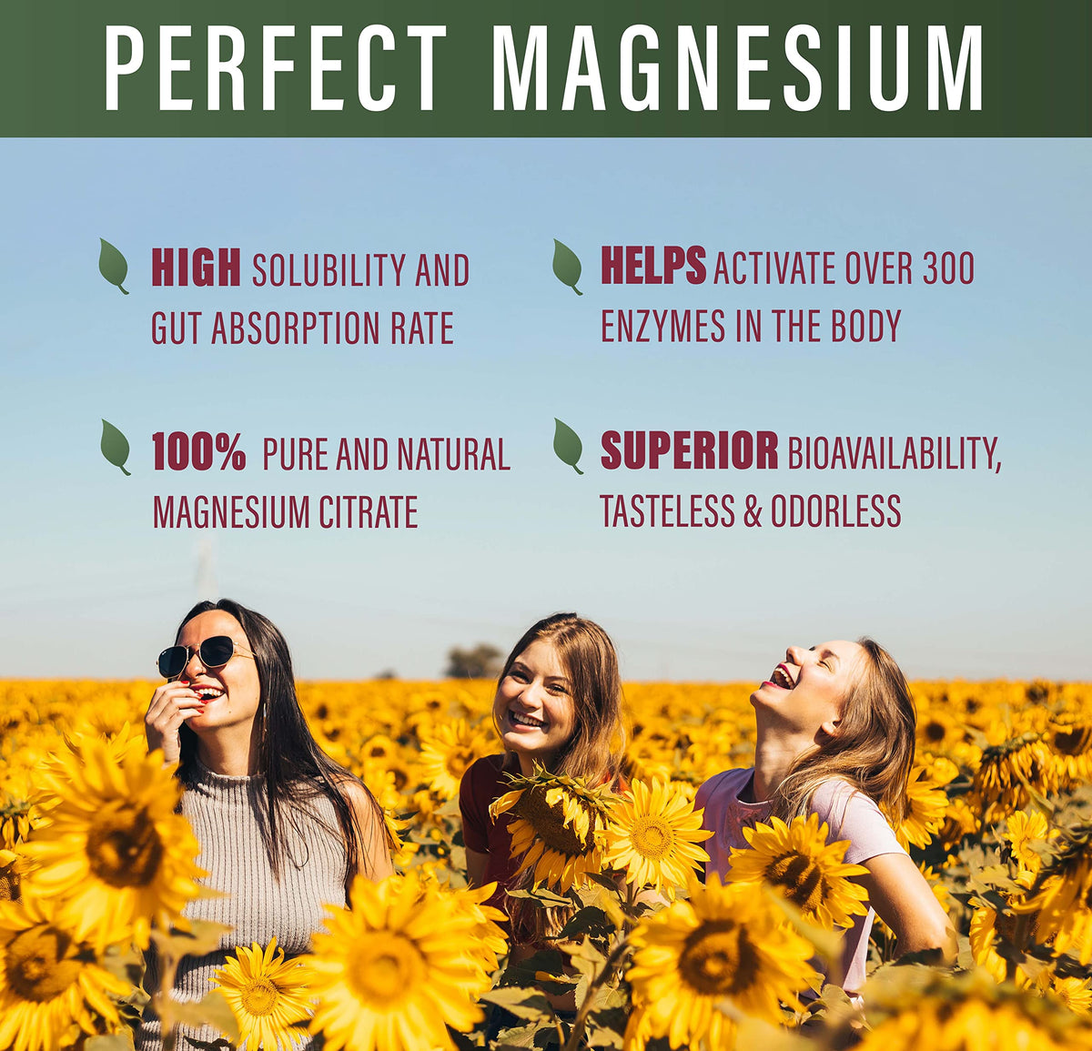Perfect Supplements Magnesium Citrate Powder - 270g - image 4