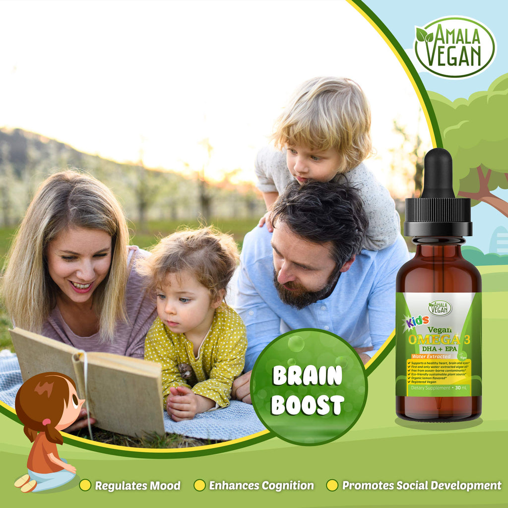 Amala Vegan Omega-3 for Kids Liquid Supplement - 1 Fl Oz - image 4