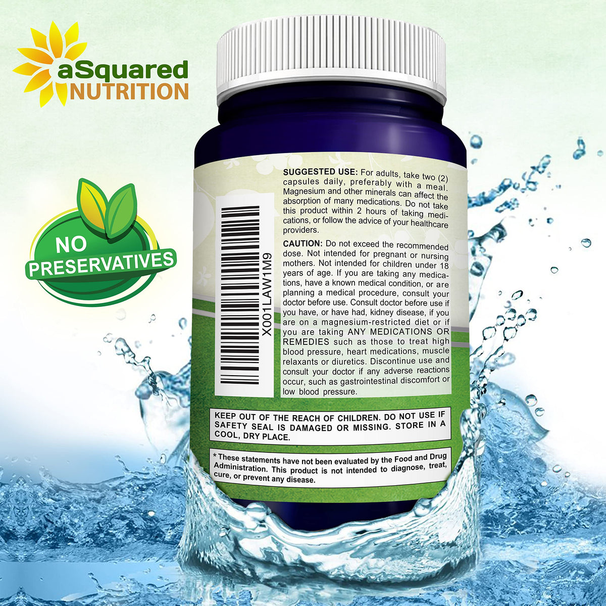 aSquared Nutrition Magnesium Citrate 833mg - 200 Capsules - image 7
