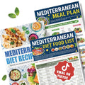 HAMIEW Mediterranean Diet Chart for Beginners - 3 Pack