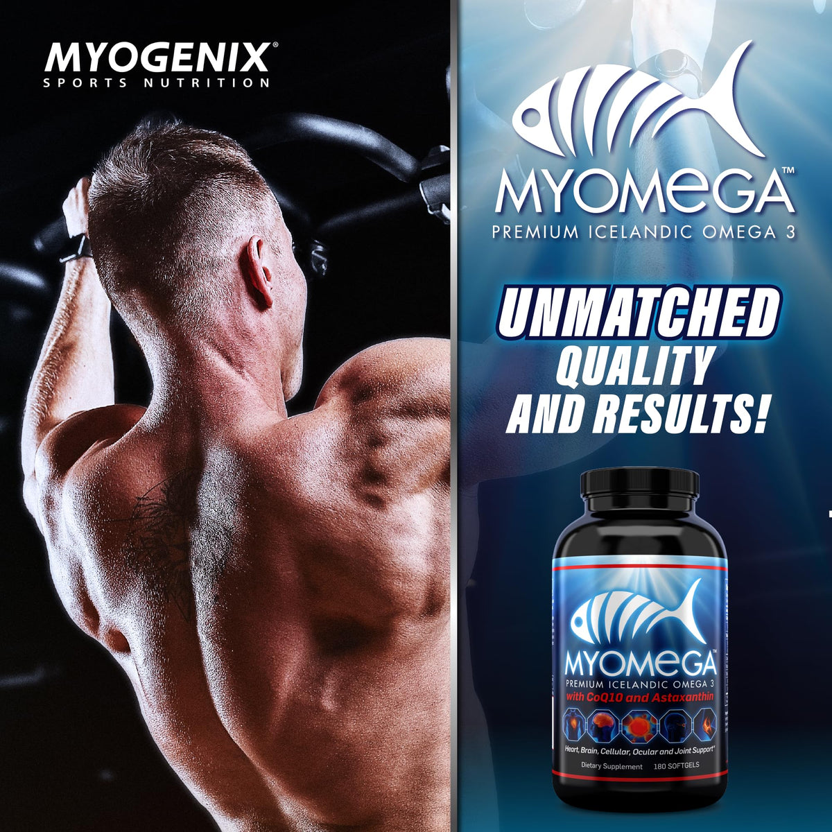 Myogenix Myomega Omega 3 with Co-Q10 & Astaxanthin - 90 Softgels - image 4