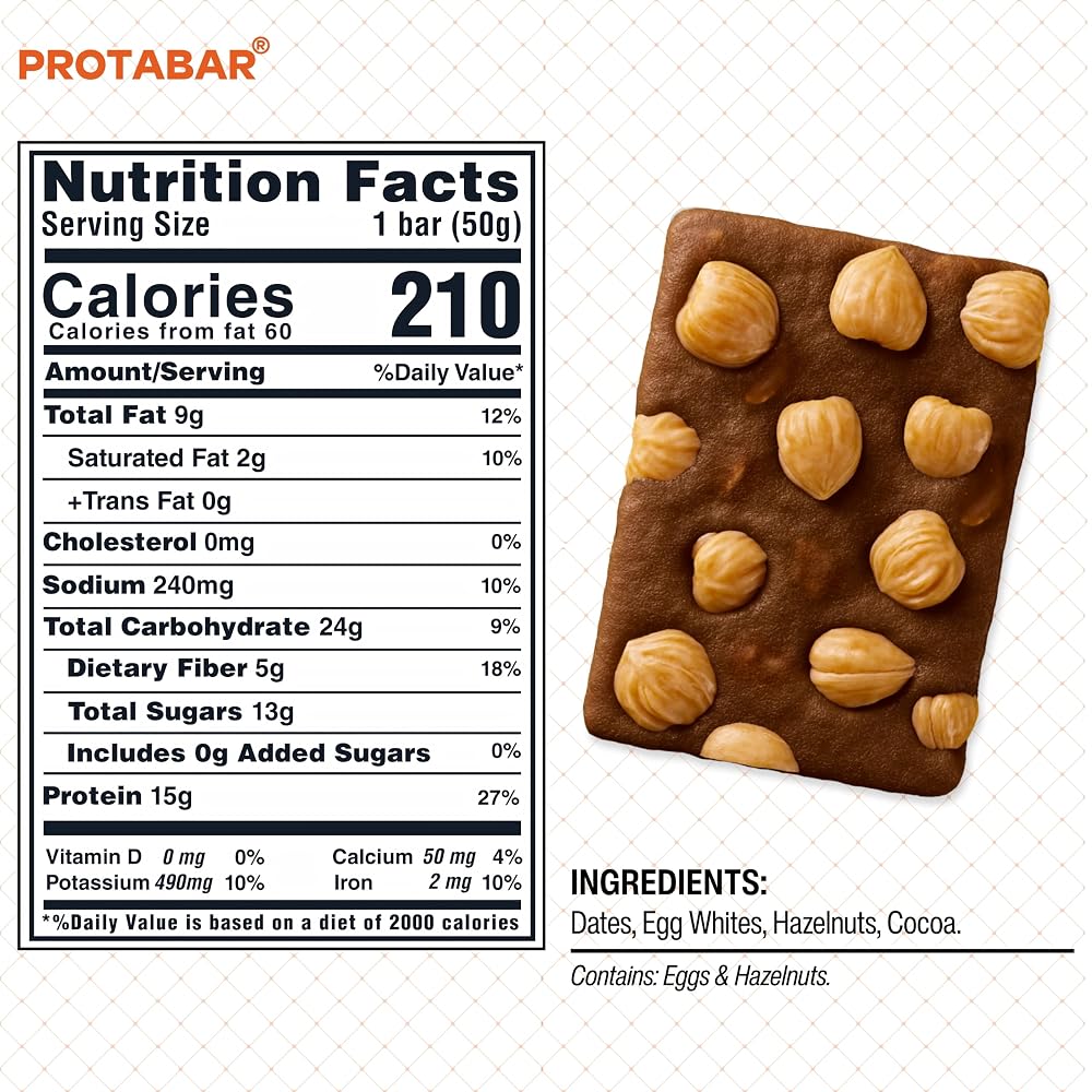 PROTABAR Egg White Protein Bars, 15g Protein - 12 Count - image 9