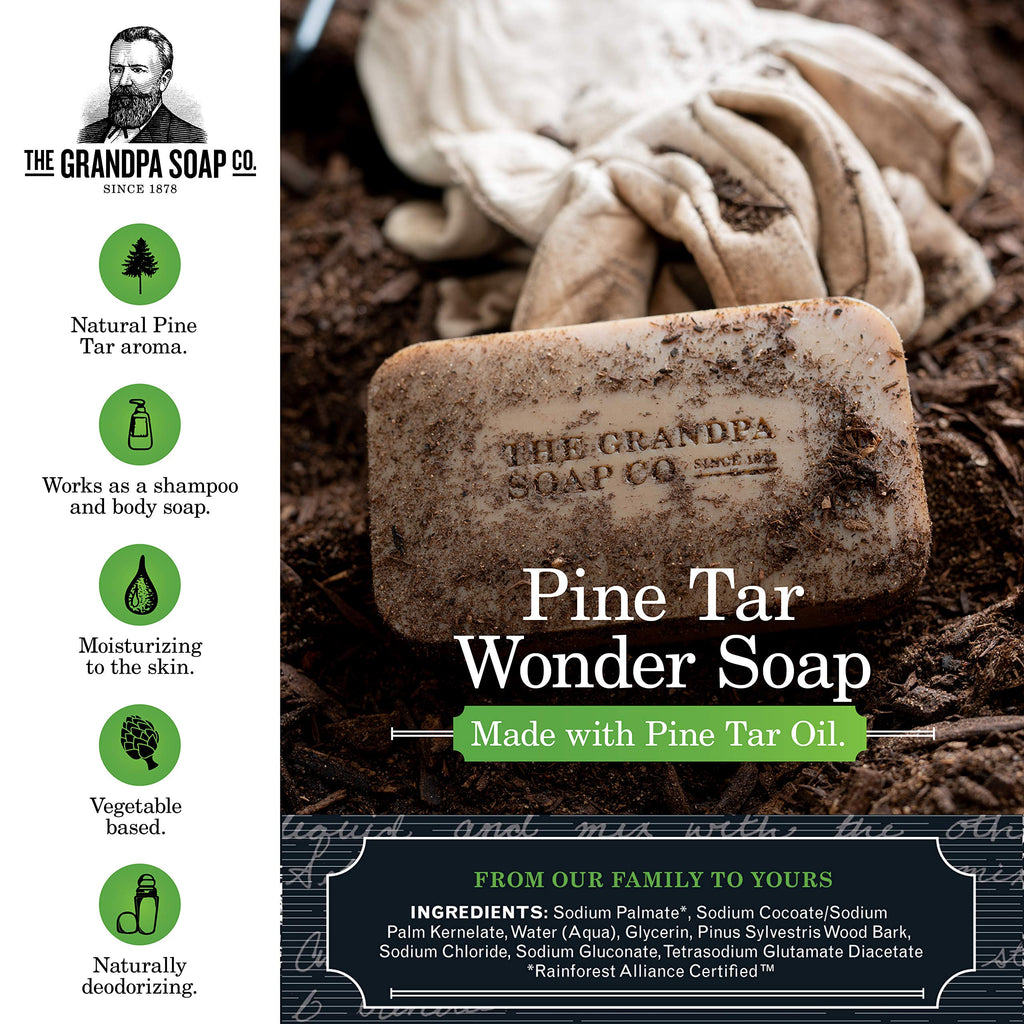 Grandpa's Pine Tar Soap Bar - 3.25 oz - image 2