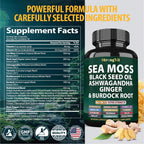 StrongVit Sea Moss Black Seed Oil Ashwagandha Ginger
