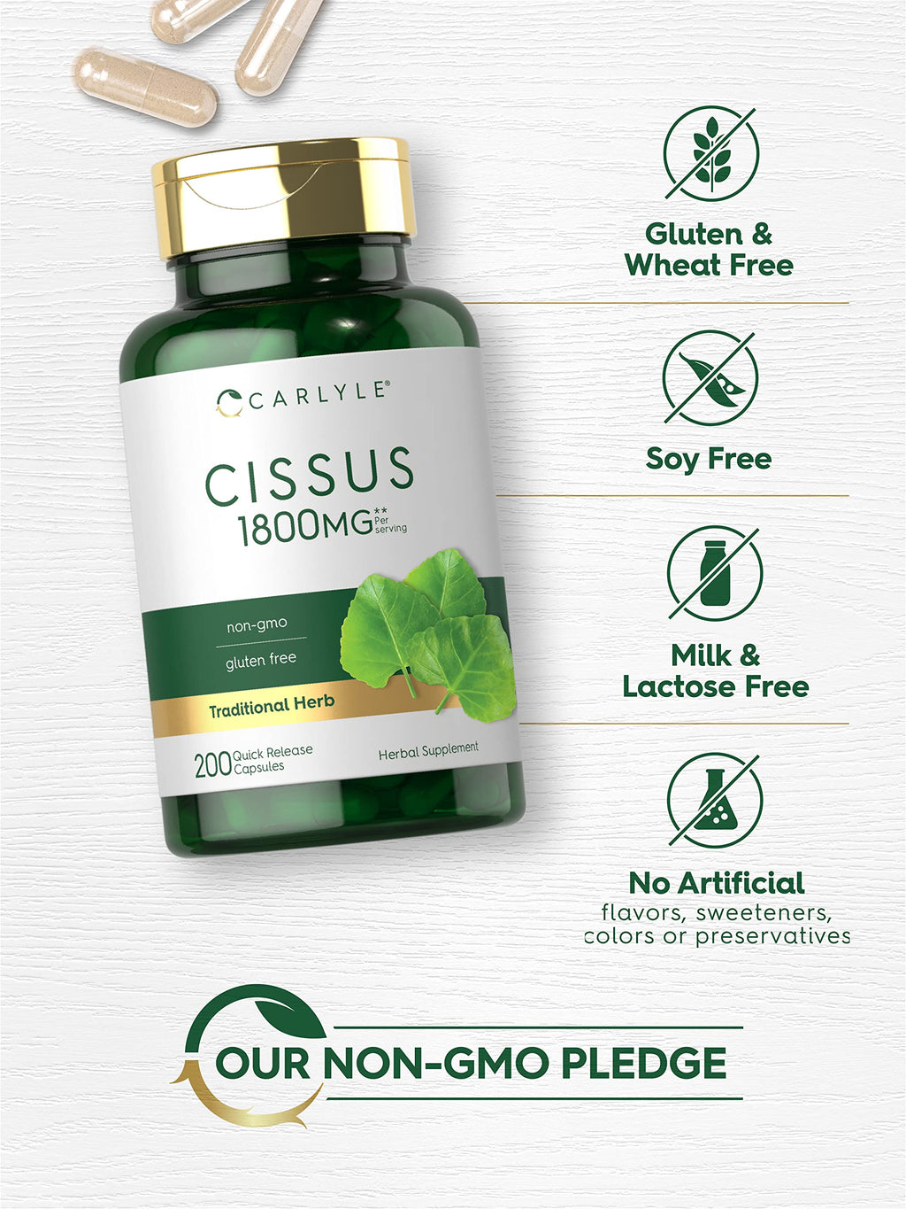 Carlyle Cissus Quadrangularis - 200 Capsules - image 4