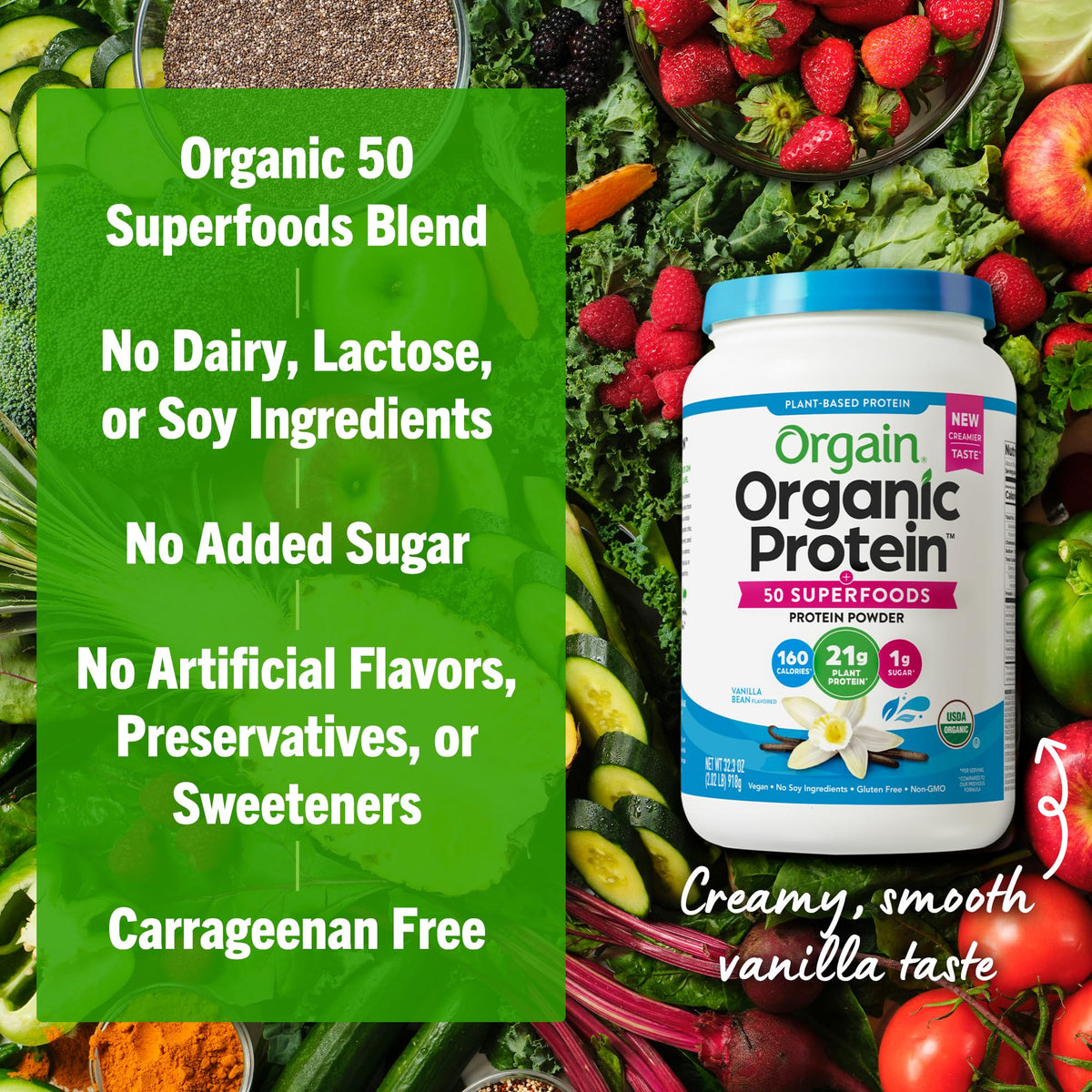 Orgain Organic Vegan Protein Powders