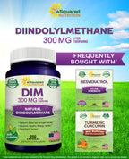 aSquared Nutrition DIM Supplement 300mg - 200 Vegetarian Capsules - image 7