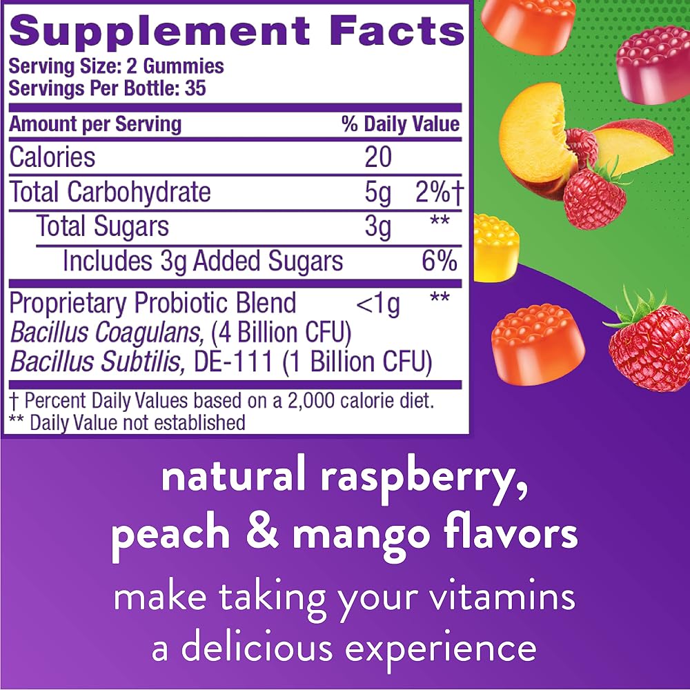 Vitafusion Probiotic and Vitamin C Gummy Supplements - 220 Count - image 4