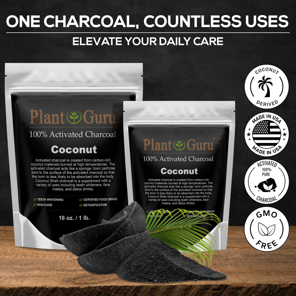 Plant Guru Activated Charcoal Powder Food Grade - 8 oz - image 2