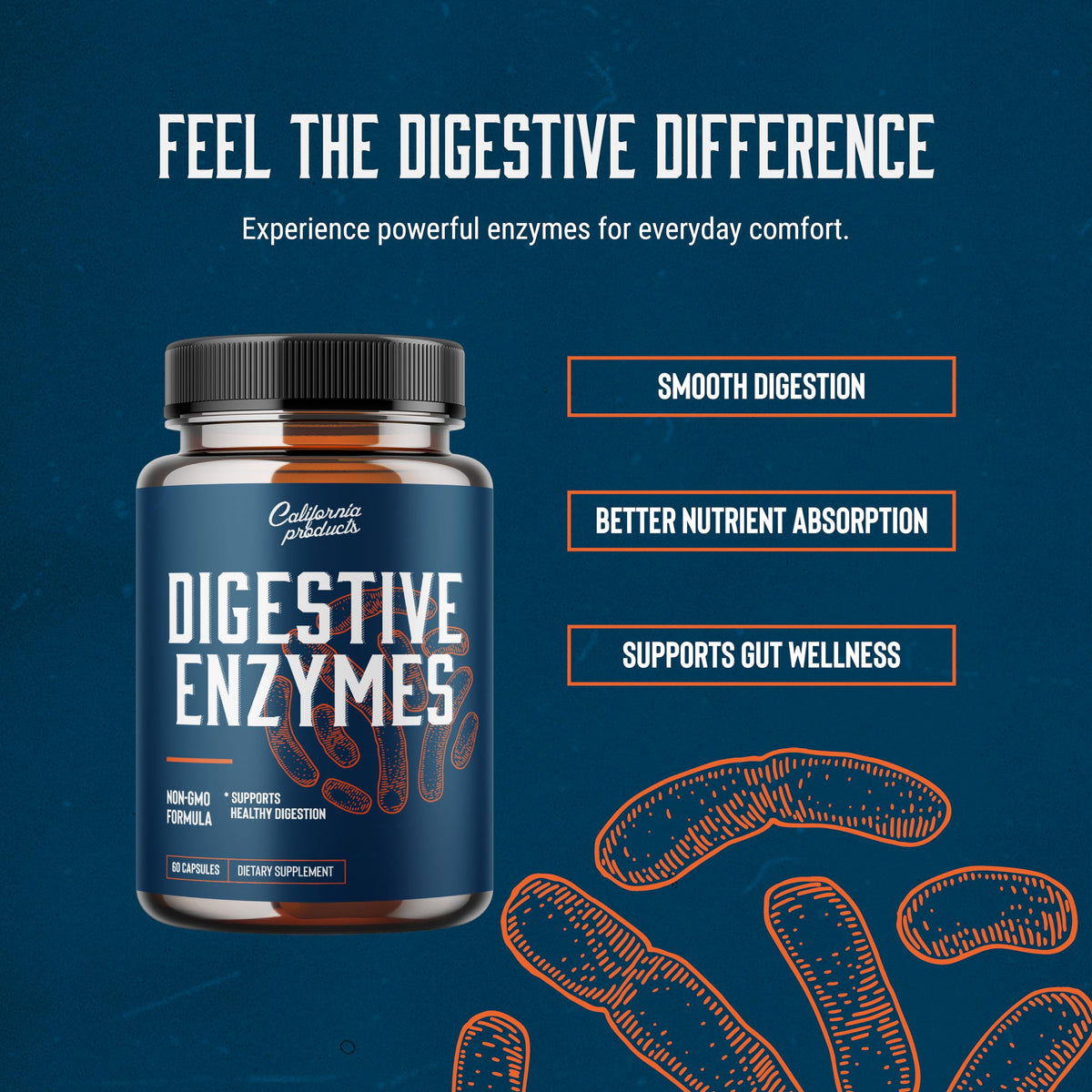 California Products Digestive Enzyme Capsules - 60 Count - image 4