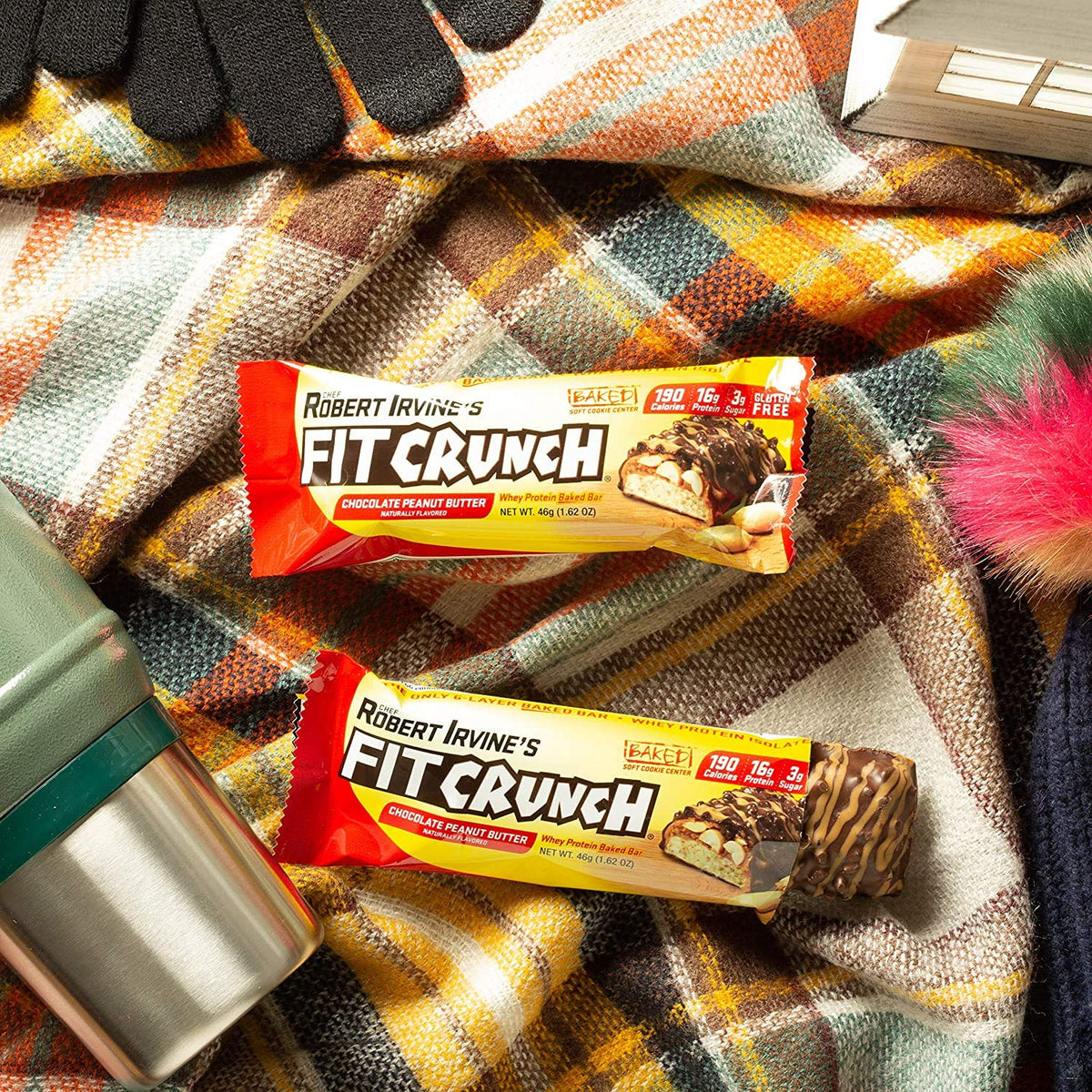 Fit Crunch High Protein Peanut Butter Bars - 24 Count - image 4