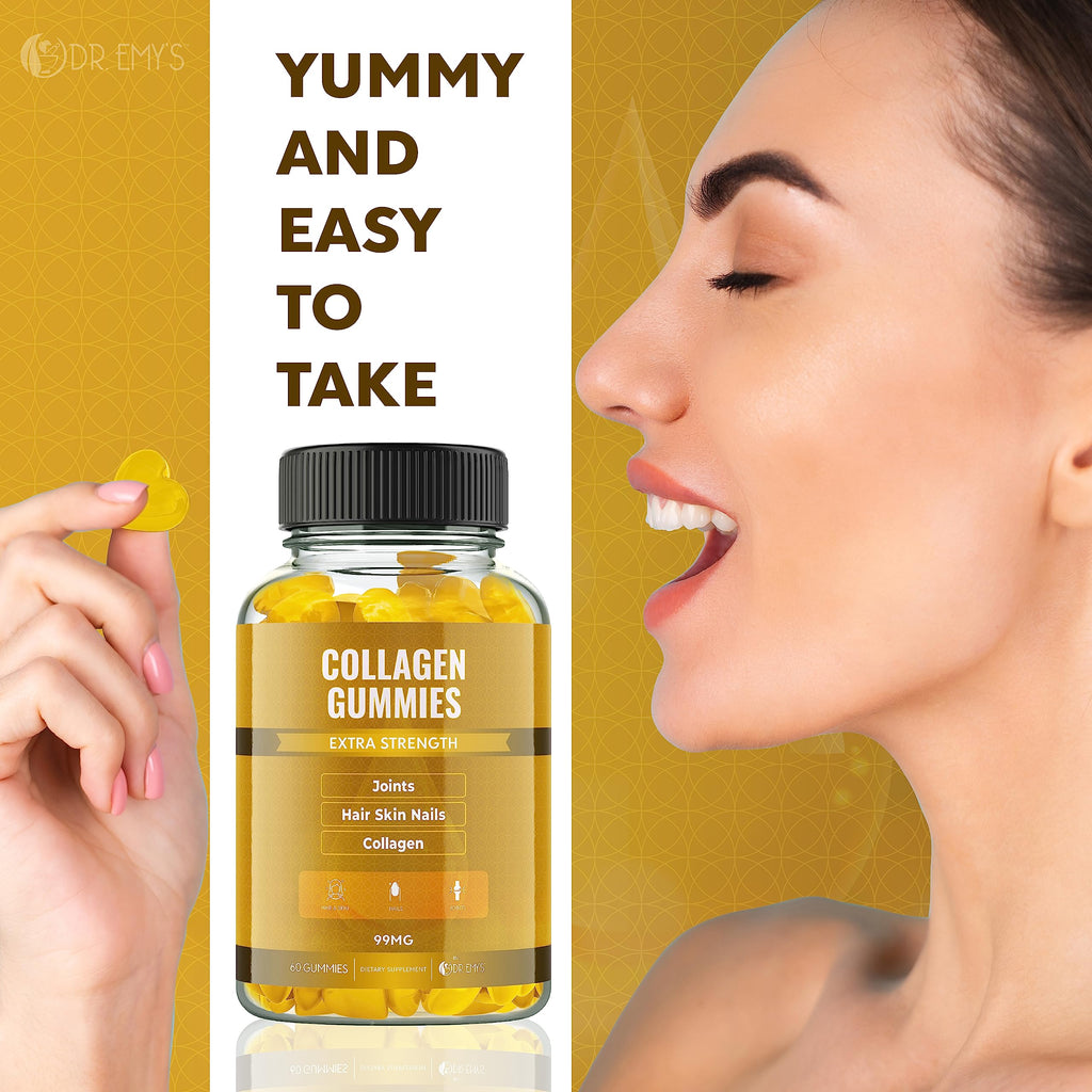 Dr. Emy's Collagen Gummies for Hair, Skin & Nails - 120 Gummies - image 2