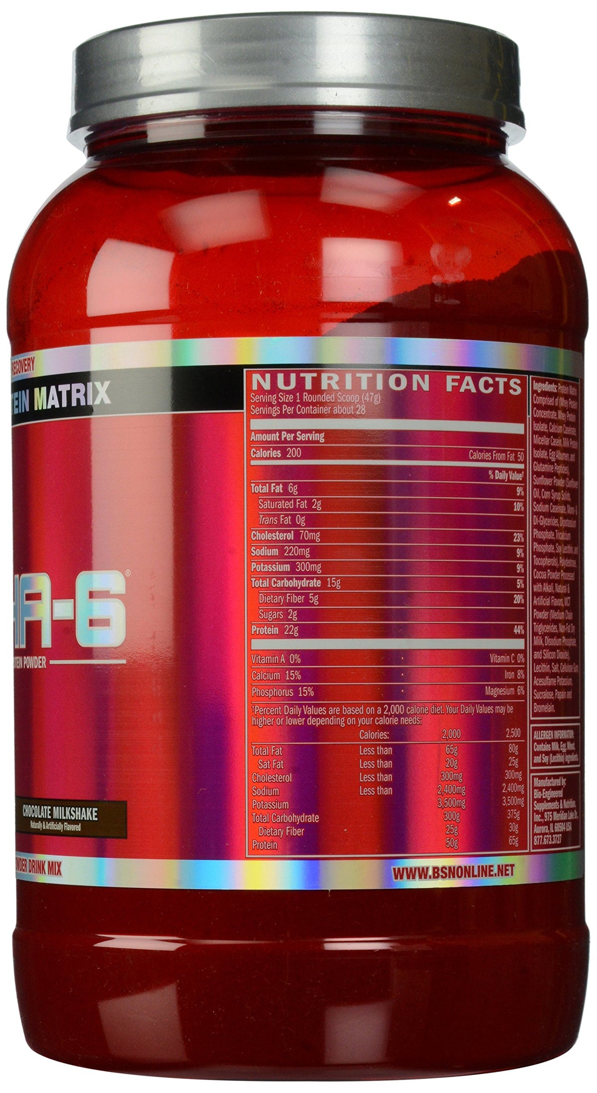 BSN Syntha-6 Whey Protein Powder Chocolate Milkshake - 46.56 oz - image 2